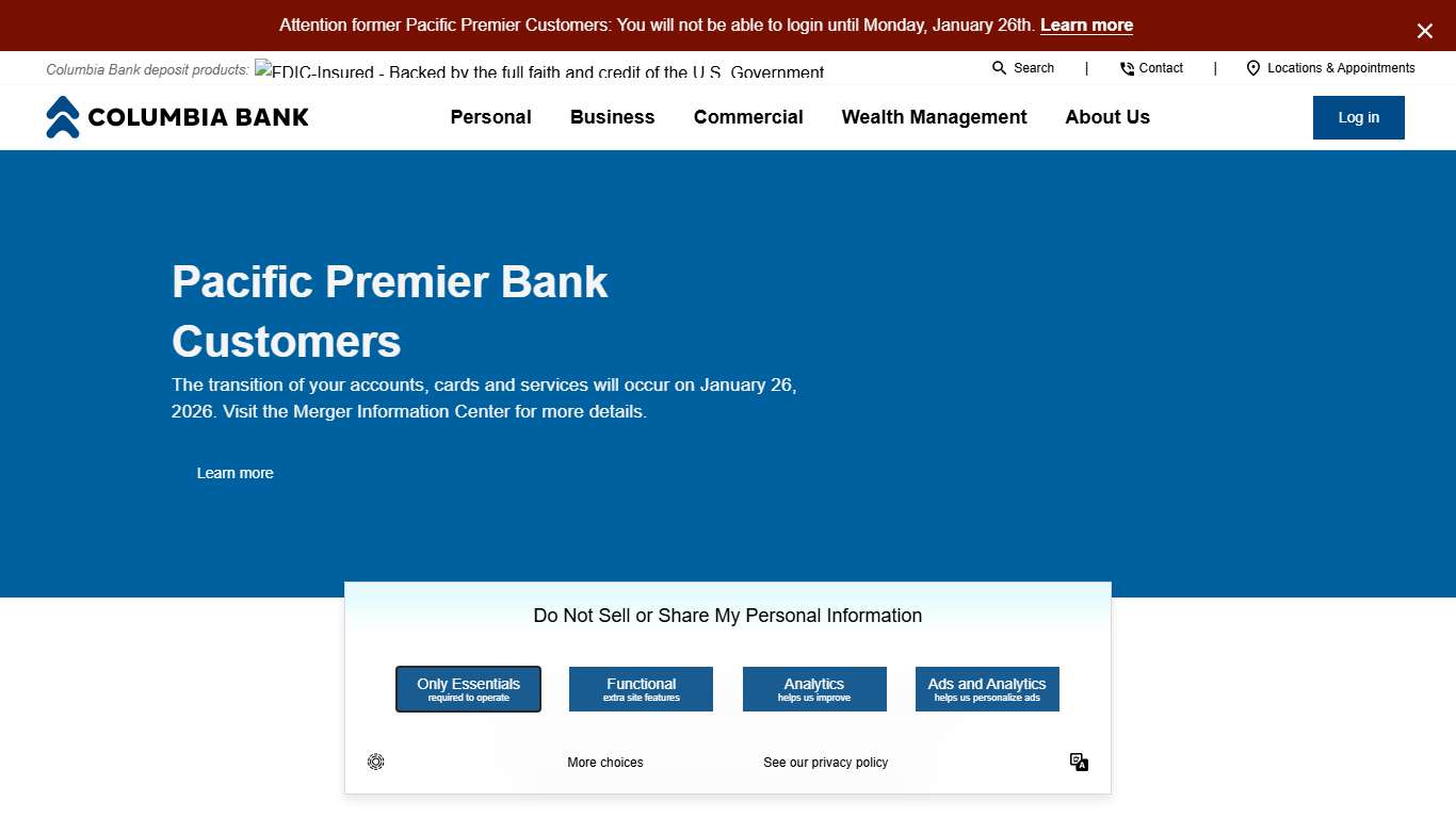 Columbia Bank ColumbiaBank.com